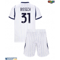 Otroški Nogometni dresi Inter Milan Yann Bisseck #31 Gostujoči 2026-27 Kratek Rokav (+ Kratke hlače)